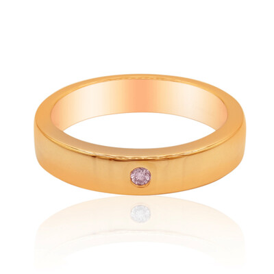 Pinkfarbener I3 Argyle-Brillant-Goldring (Mark Tremonti)