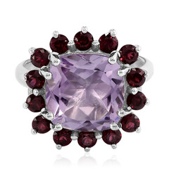 Lavendel-Amethyst-Silberring