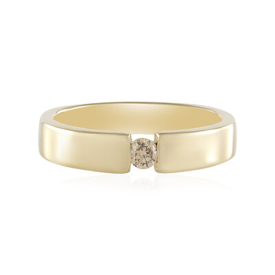 I2 Schokoladen-Brillant-Goldring