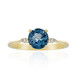 Londonblauer Topas-Goldring