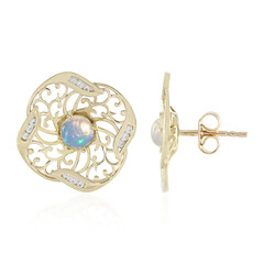 Welo-Opal-Goldohrringe (Ornaments by de Melo)