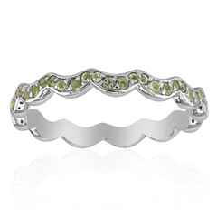 Burmesischer Peridot-Silberring