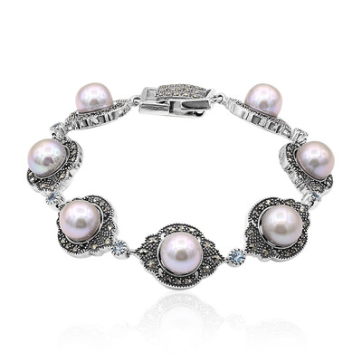 Süßwasserzuchtperlen-Silberarmband (Annette classic)