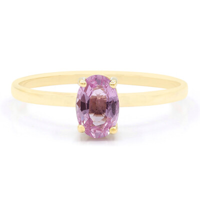 Pinkfarbener Saphir-Goldring