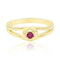 Roter Beryll-Goldring