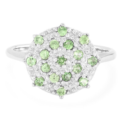 Merelani-Mint-Granat-Silberring
