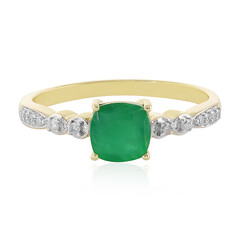 Brasilianischer Smaragd-Goldring