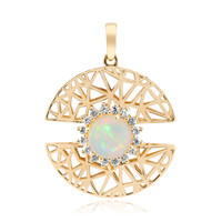 AAA-Welo-Opal-Goldanhänger (Ornaments by de Melo)