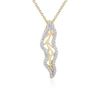 Lupenreiner (F) Brillant-Goldhalskette (LUCENT DIAMONDS)