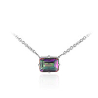 Mystik-Quarz-Silbercollier