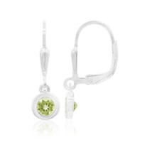 Peridot-Silberohrringe