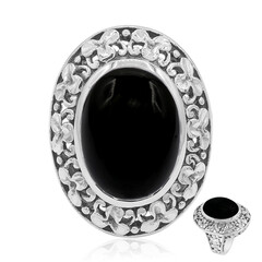 Onyx-Silberring