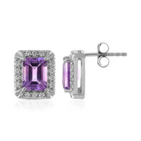 Uruguay-Amethyst-Silberohrringe