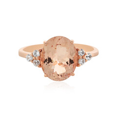 Pfirsich-Morganit-Goldring