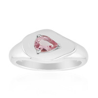 Brasilianischer Pinkfarbener Turmalin-Silberring (Pallanova)