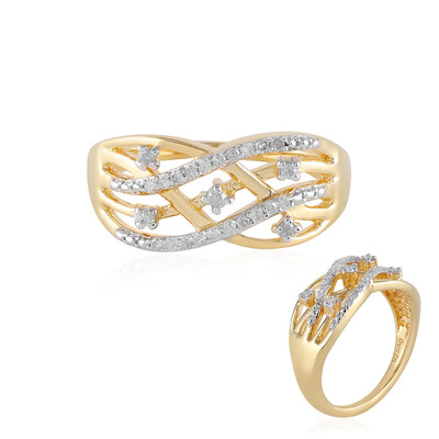 I2 (I) Diamant-Silberring