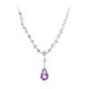 Amethyst-Silbercollier