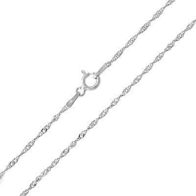 Silber-Singapurkette - 1,3 g - 45 cm