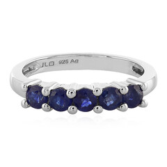 Blauer Saphir-Silberring