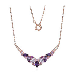 Amethyst-Silbercollier
