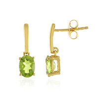Peridot-Silberohrringe