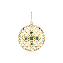 Brasilianischer Smaragd-Goldanhänger (Ornaments by de Melo)