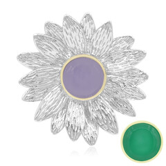 Edelstein-Silberanhänger