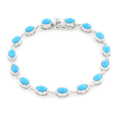 Sleeping Beauty-Türkis-Silberarmband