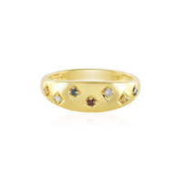 I2 Diamant-Silberring