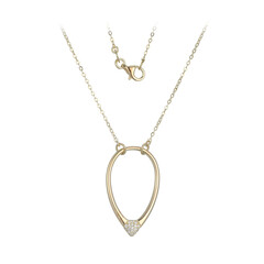 Zirkon-Silbercollier (Adela Silber)
