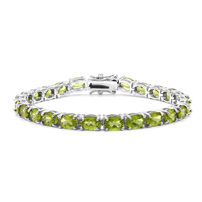 Burmesischer Peridot-Silberarmband