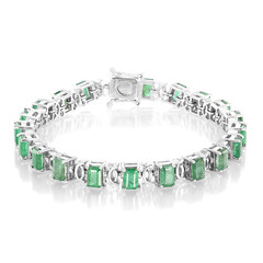 Sambia-Smaragd-Silberarmband