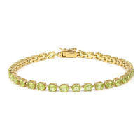 Peridot-Silberarmband