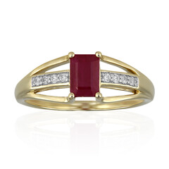 Kenianischer Rubin-Goldring