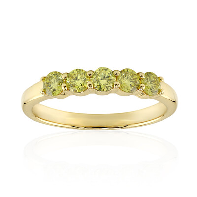 Gelber VS1 Brillant-Goldring (Annette)