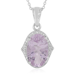 Lavendel-Amethyst-Silberhalskette