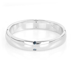 Königsblauer Diamant-Silberring