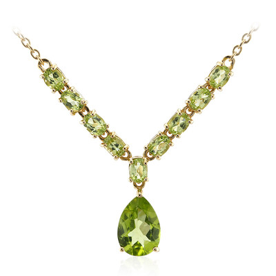 Burmesischer Peridot-Silbercollier