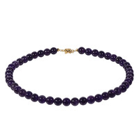 Sambia-Amethyst-Silberhalskette
