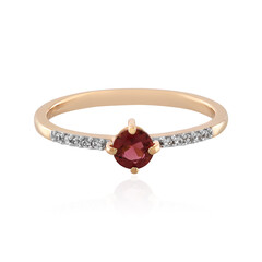 Pinkfarbener Turmalin-Goldring
