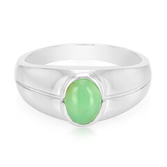Chrysopras-Herren-Silberring