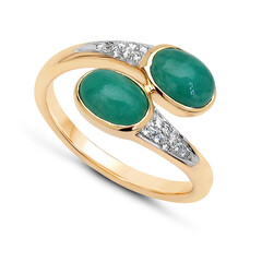 Smaragd-Goldring