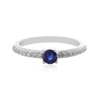 Blauer Saphir-Silberring