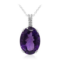 Marokkanischer Amethyst-Silberhalskette