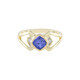 AAA-Tansanit-Goldring (de Melo)