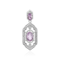 Lavendel-Amethyst-Silberanhänger