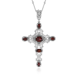Indischer Granat-Silberhalskette (Dallas Prince Designs)