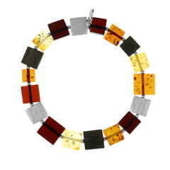 Baltischer Bernstein-Silberarmband