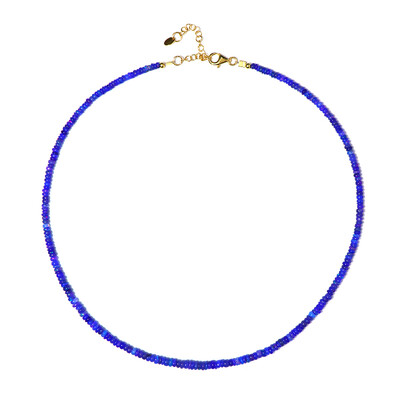 Äthiopischer Blauer Opal-Silberhalskette