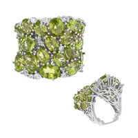 Peridot-Silberring (Dallas Prince Designs)